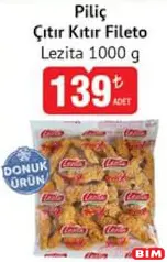LEZİTA PİLİÇ ÇITIR KITIR FİLETO 1000 G LEZİTA PİLİÇ ÇITIR KITIR FİLETO 1000 G